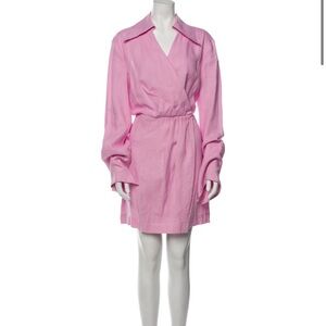 Nanushka Pink Long Sleeve Dress Sz l